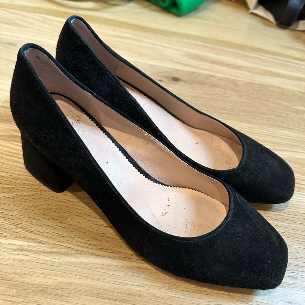 J crew suede heels